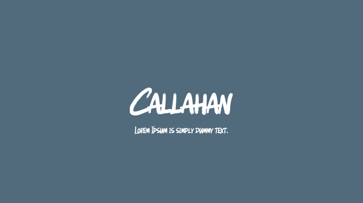 Callahan Font