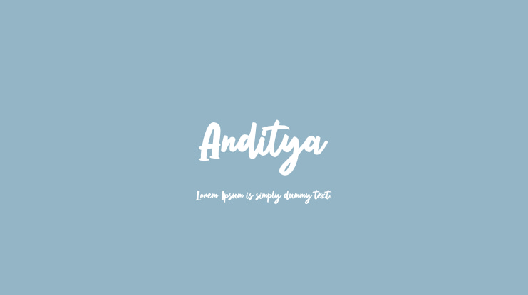 Anditya Font