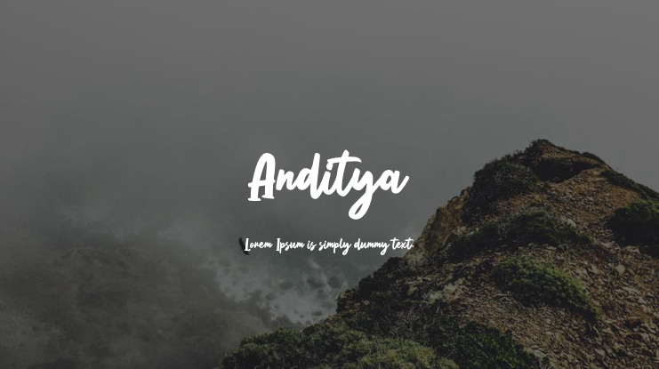 Anditya Font