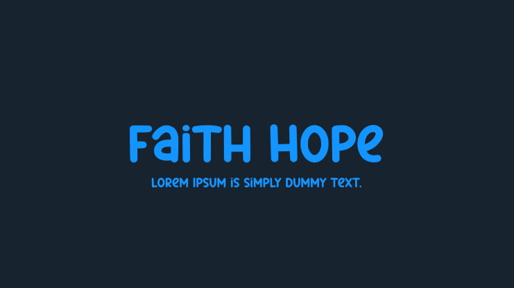 Faith Hope Font