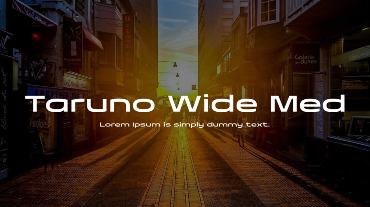 Taruno Wide Med Font Family