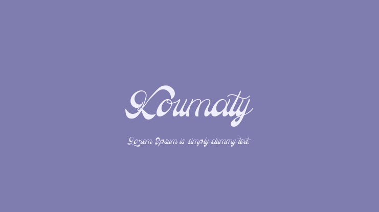 Koumaty Font