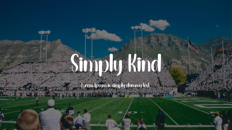Simply Kind Font
