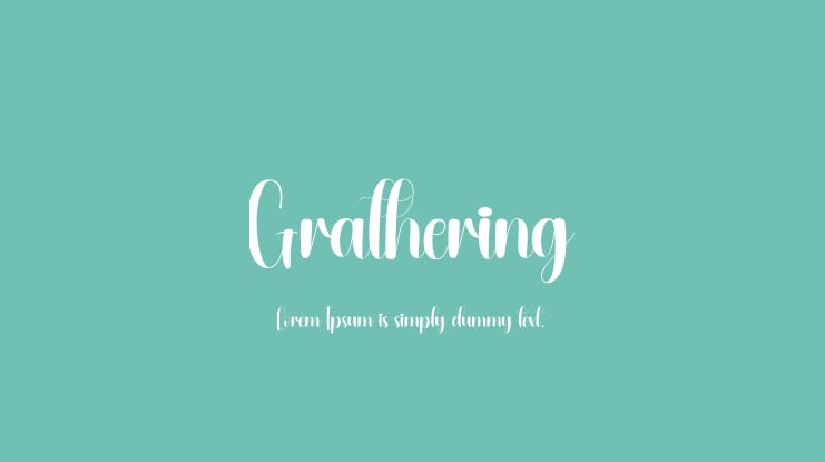 Grathering Font