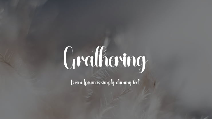 Grathering Font