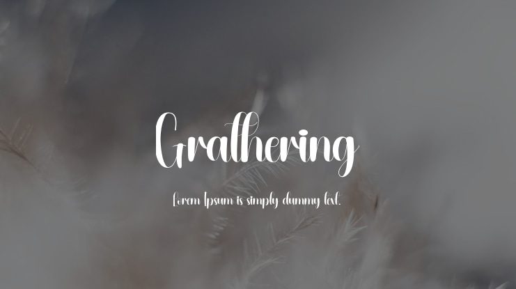 Grathering Font