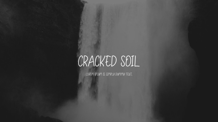 Cracked Soil Font