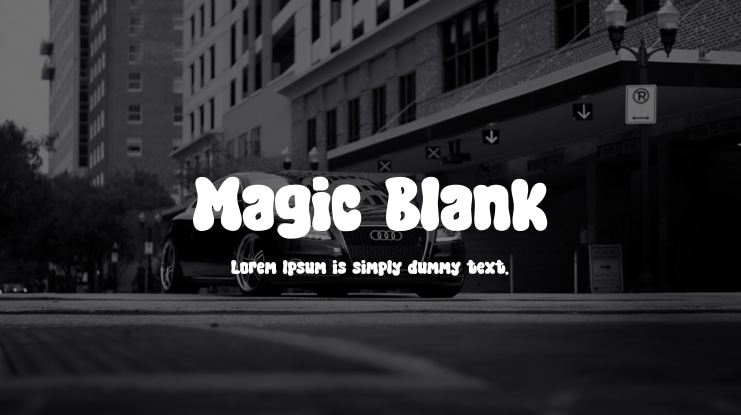 Magic Blank Font