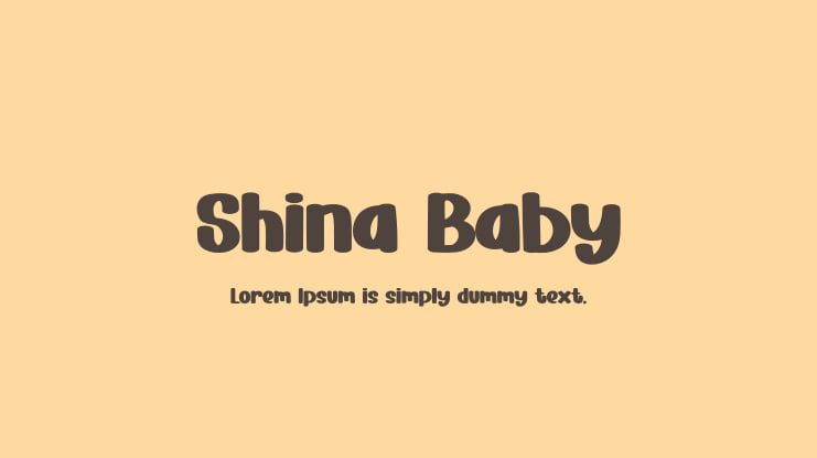 Shina Baby Font