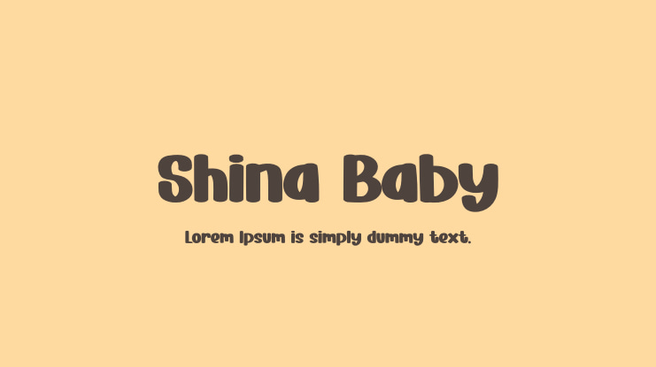 Shina Baby Font