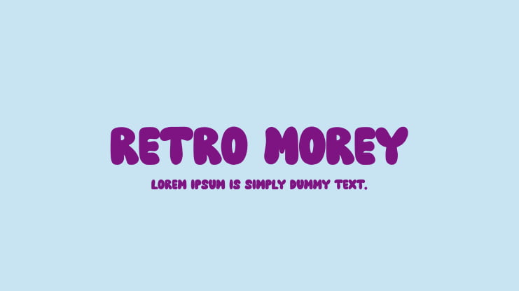 Retro Morey Font
