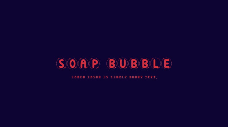 Soap Bubble Font