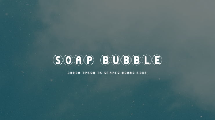Soap Bubble Font