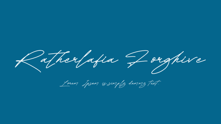 Ratherlafia Forghive Font