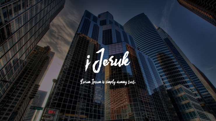 j Jeruk Font