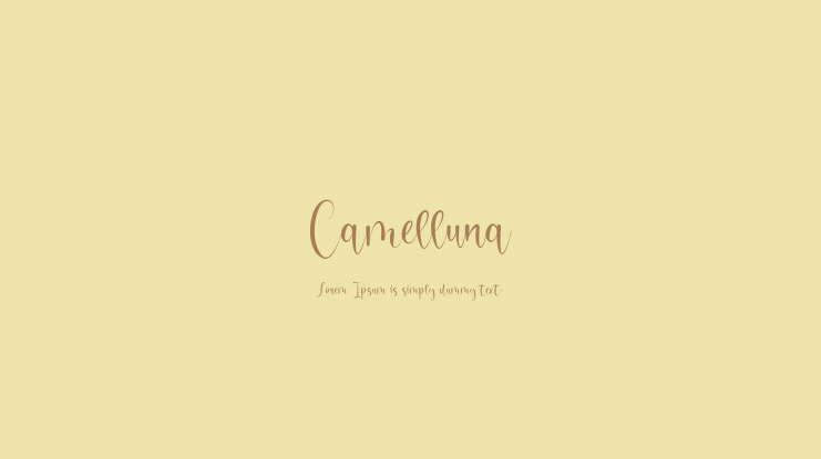 Camelluna Font