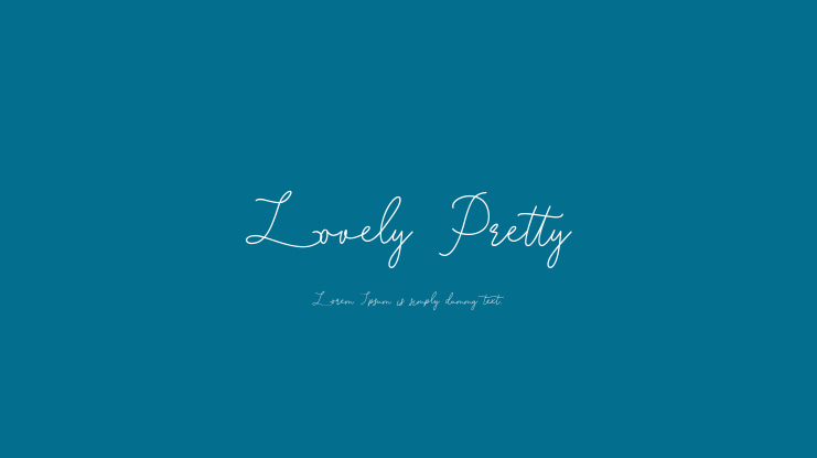 Lovely Pretty Font