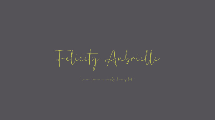 Felicity Aubrielle Font