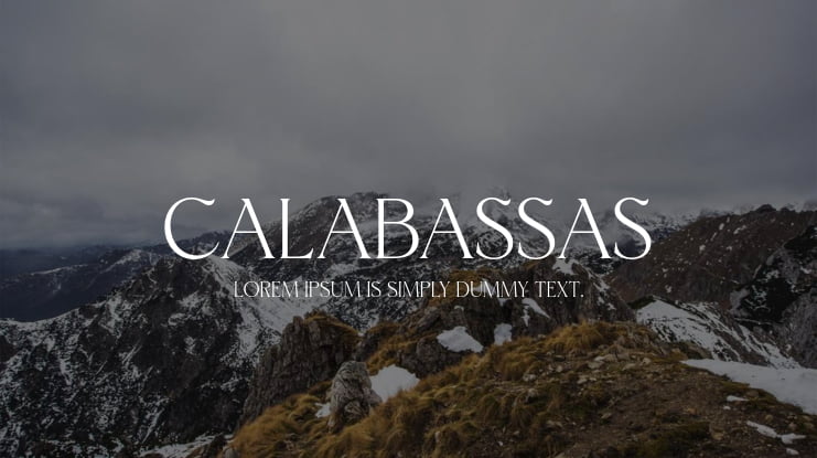 calabassas Font