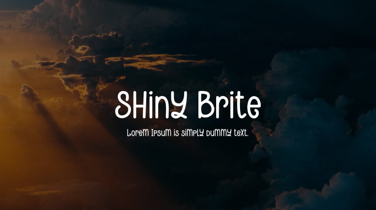 Shiny Brite Font