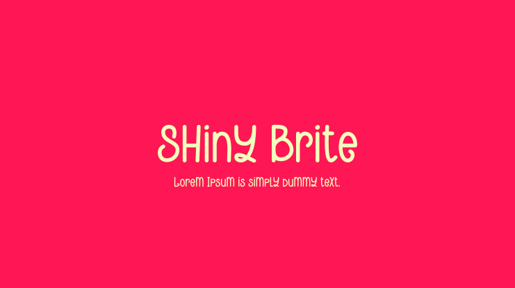 Shiny Brite Font