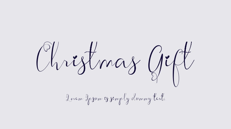 Christmas Gift Font Family