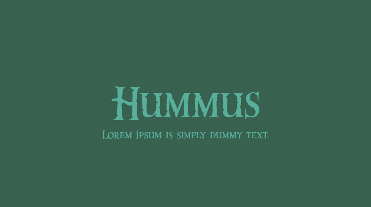 Hummus Font