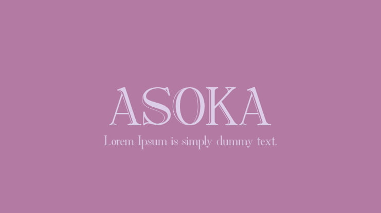 ASOKA Font Family