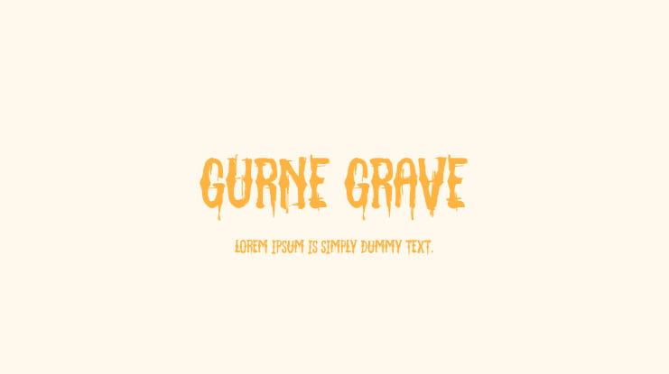 Gurne Grave Font