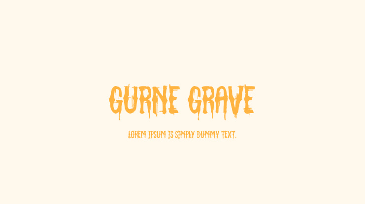Gurne Grave Font