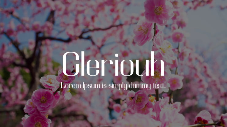 Gleriouh Font