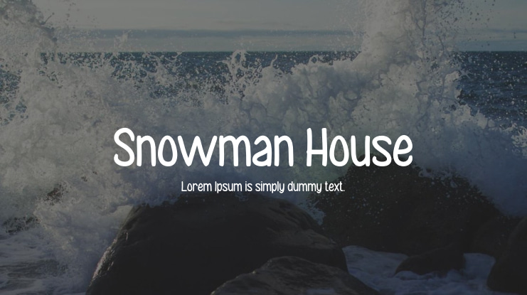 Snowman House Font