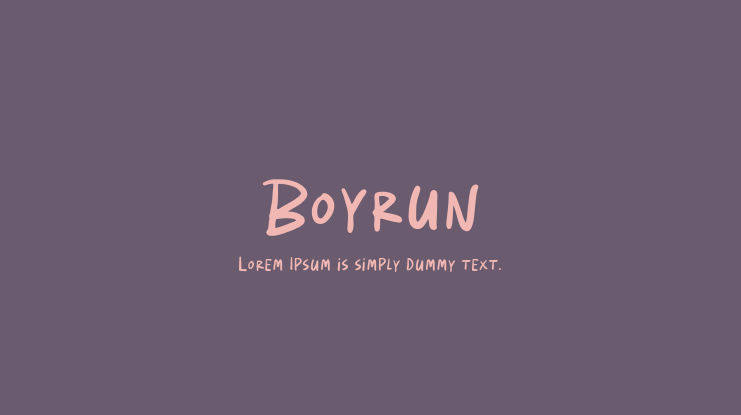 Boyrun Font