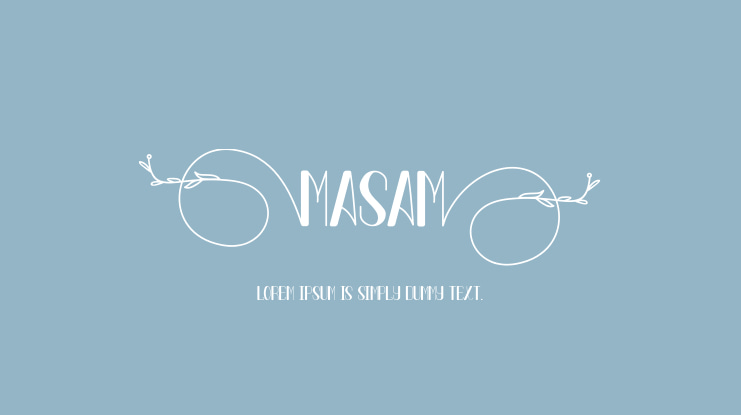 MASAM Font