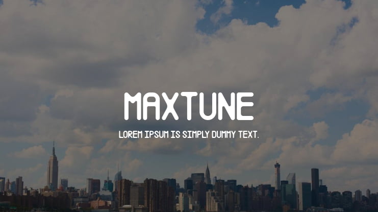 Maxtune Font
