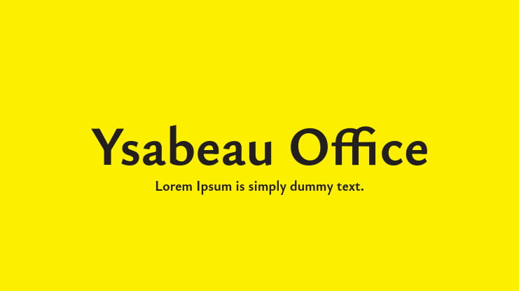 Ysabeau Office Font Family