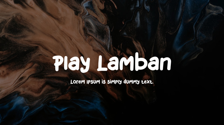Play Lamban Font