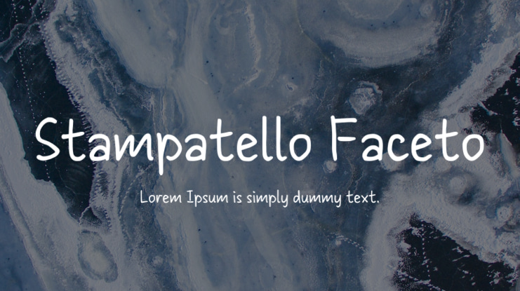Stampatello Faceto Font