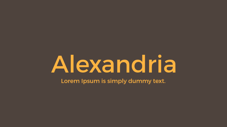 Alexandria Font