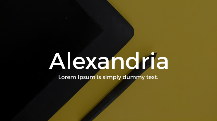 Alexandria Font