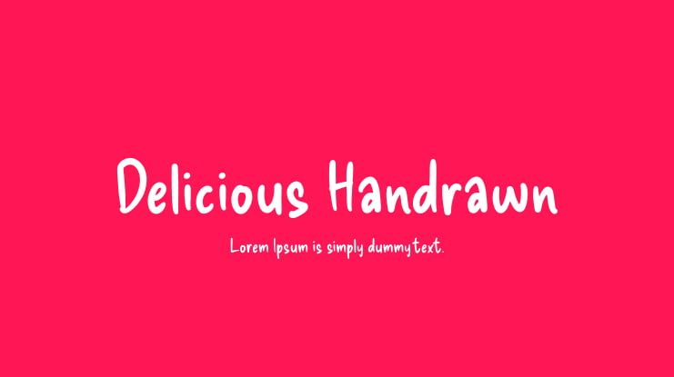 Delicious Handrawn Font