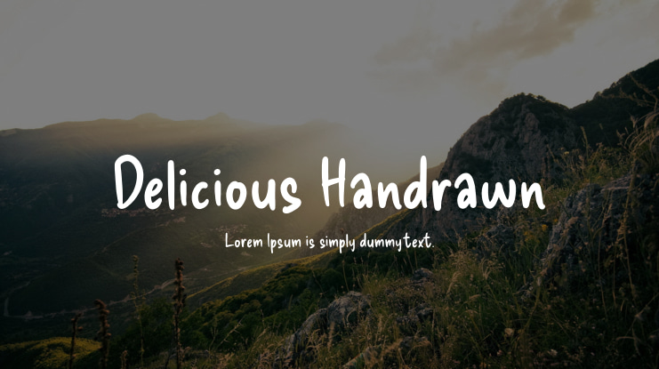 Delicious Handrawn Font