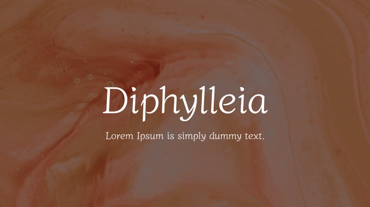 Diphylleia Font