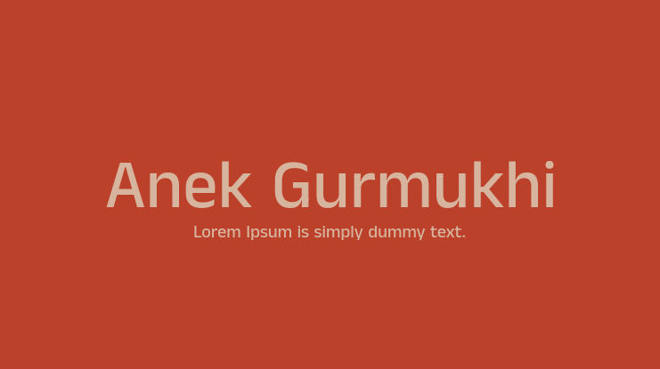 Anek Gurmukhi Font