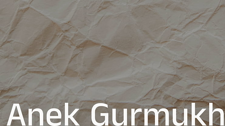 Anek Gurmukhi Font