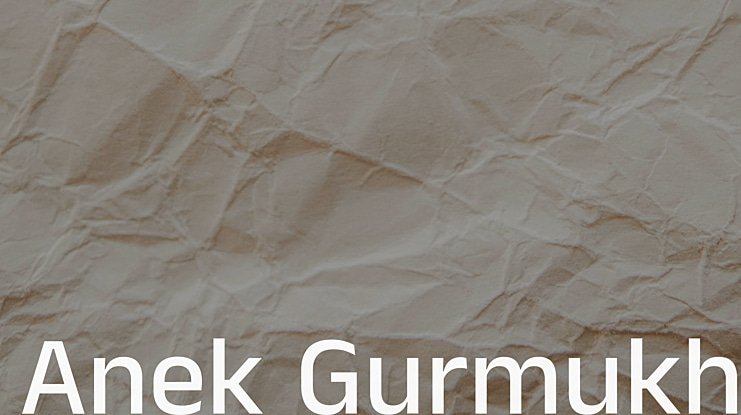 Anek Gurmukhi Font