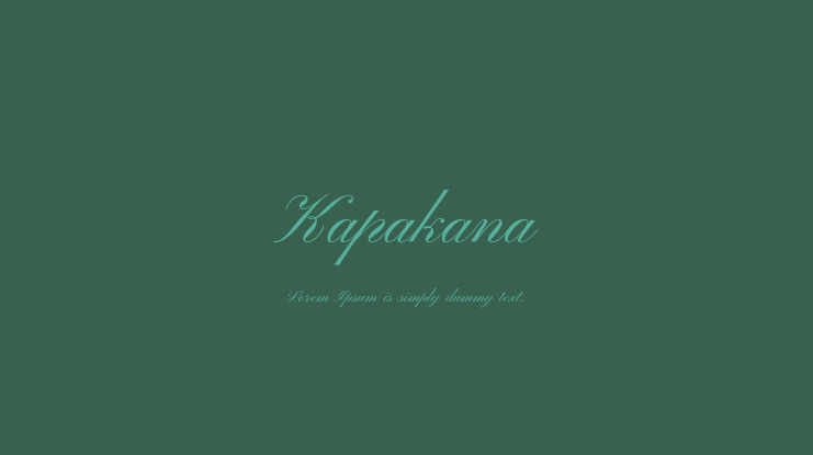 Kapakana Font