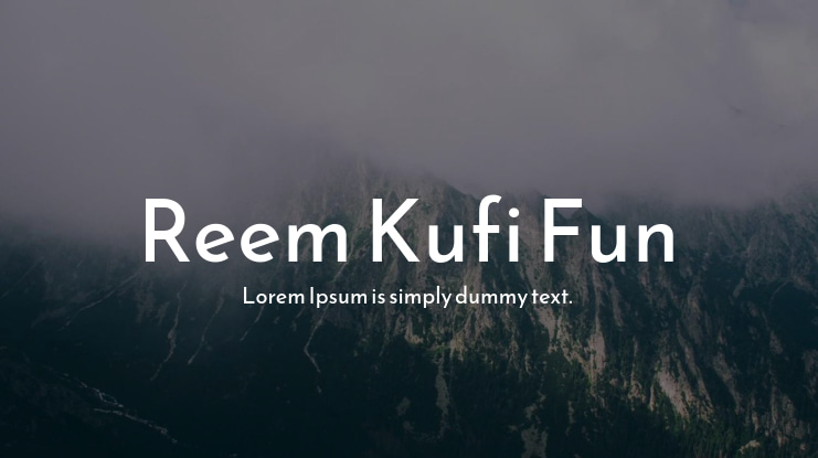 Reem Kufi Fun Font