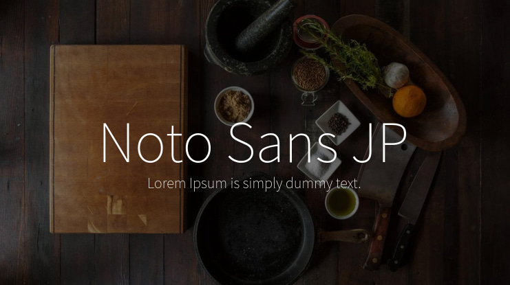 Noto Sans JP Font