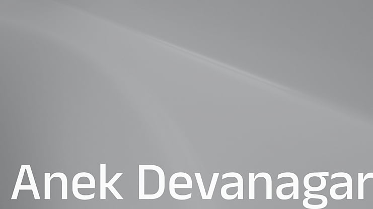 Anek Devanagari Font